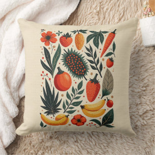 Esthetische Cottagecore Botanische Fruit Decoratie Kussen
