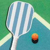 Esthetische Country Club Blue Stripes Monogram Sch Pickleball Paddle