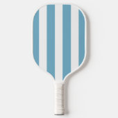 Esthetische Country Club Blue Stripes Monogram Sch Pickleball Paddle (Voorkant)