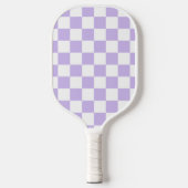 Esthetische Country Club Lavendel Geruite Monogram Pickleball Paddle (Voorkant)