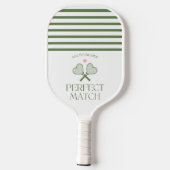 Esthetische Country Club Perfect Match Vrijgezelle Pickleball Paddle (Achterkant)