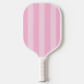 Esthetische Country Club Pink Stripes Monogram Sch Pickleball Paddle (Voorkant)