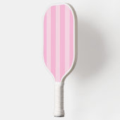 Esthetische Country Club Pink Stripes Monogram Sch Pickleball Paddle (Links)