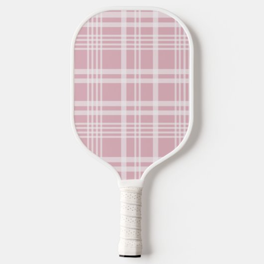 Esthetische Country Club Roze Strepen Plakken Mono Pickleball Paddle (Achterkant)