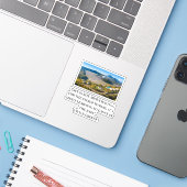 Esthetische dans in de regen citaat sticker (Laptop met iPhone)