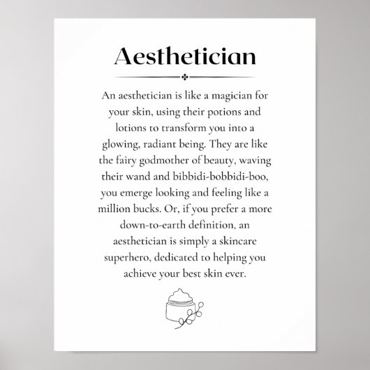 Esthetische definitie poster (Voorkant)