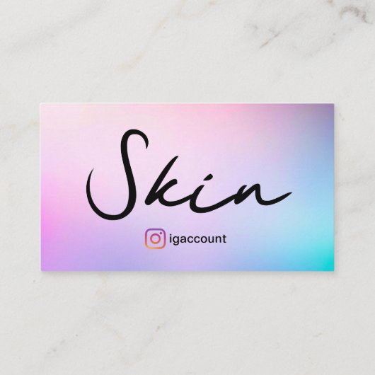 Esthetische diensten visitekaartje (Achterkant)