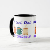 Esthetische Dil Dosti Chai Desi Friends Combo Mok (Voorkant links)