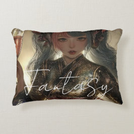 Esthetische / Donkere Fantasy Meisje Accent Kussen