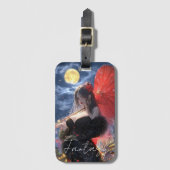 Esthetische / Donkere Fantasy Meisje Bagagelabel (Voorkant (verticaal))