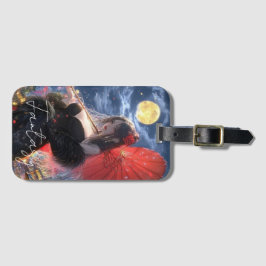 Esthetische / Donkere Fantasy Meisje Bagagelabel