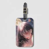 Esthetische / Donkere Fantasy Meisje Bagagelabel (Voorkant (verticaal))