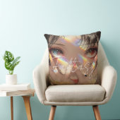 Esthetische / Donkere Fantasy Meisje Kussen (Stoel)