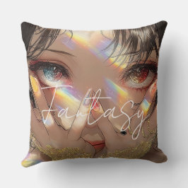 Esthetische / Donkere Fantasy Meisje Kussen