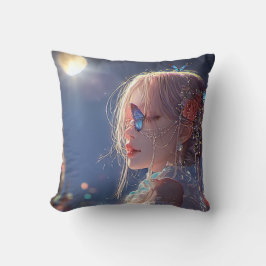 Esthetische / Donkere Fantasy Meisje Kussen