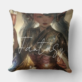 Esthetische / Donkere Fantasy Meisje Kussen