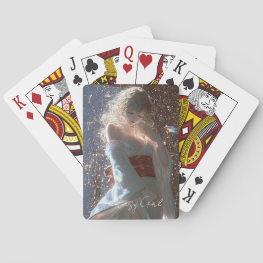 Esthetische / Donkere Fantasy Meisje Pokerkaarten (Achterkant)