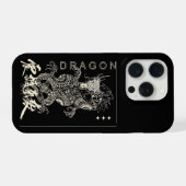 Esthetische Dragon iPhone 15 Pro Max Hoesje Zachte Case (Achterkant horizontaal)