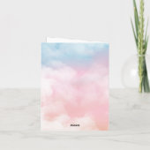 Esthetische dromerige vlinder kaart (Achterkant)