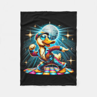 Esthetische eendendisco-danser fleece deken