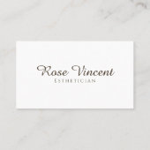 Esthetische Eenvoudige Moderne Spa Beauty Wellness Visitekaartje (Achterkant)