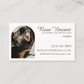 Esthetische Eenvoudige Moderne Spa Beauty Wellness Visitekaartje (Voorkant)