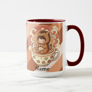 Esthetische egel tweedelig koffiekopje mok