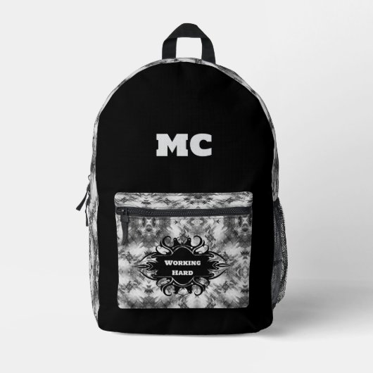 Esthetische Elegante Abstracte Etnische Bedrukte Rugzak (Voorkant)