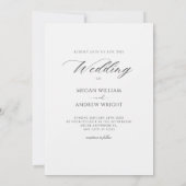 Esthetische elegante bruiloft waterverf kaart (Achterkant)