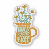 Esthetische en inspirerend Plant Sticker (Voorkant)