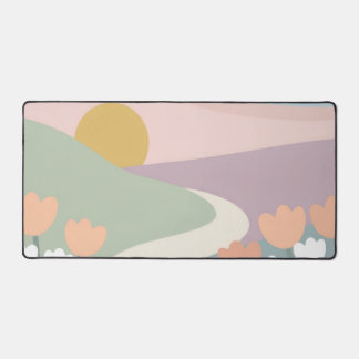 Esthetische Ethische Pastel Kleur Bloemen Bureauma Bureaumat