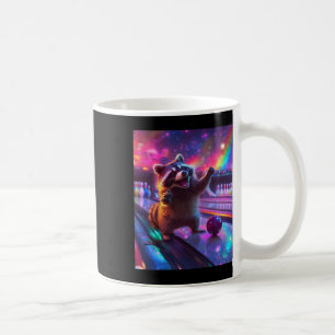Esthetische Fantasycore Raccoon Bowling Funny Koffiemok
