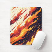Esthetische Fire Design Mousepad Muismat (Met muis)