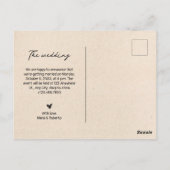  esthetische foto waar we mee gaan trouwen briefkaart (Achterkant)