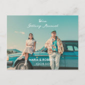  esthetische foto waar we mee gaan trouwen briefkaart (Voorkant)