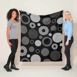 Esthetische geometrische decoratieve fleece deken