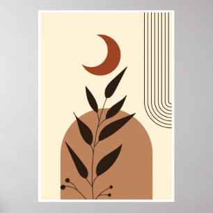 Esthetische geometrische illustratie poster