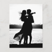  esthetische gepersonaliseerde zwart-wit foto briefkaart (Voorkant)