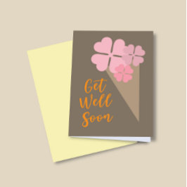 Esthetische Get Well Soon Personaliseer Wenskaart Feestdagen Kaart