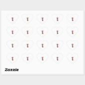 Esthetische Giraffe Graphic Schattigee Giraffe Vro Hart Sticker (Vel)