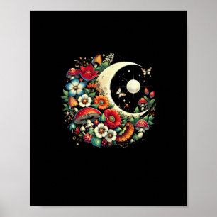 Esthetische Goblincore Cottagecore Paddenstoel Gra Poster