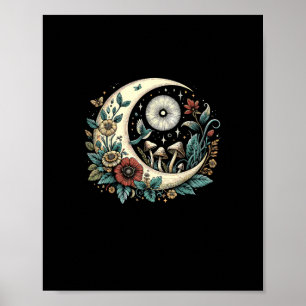 Esthetische Goblincore Cottagecore Paddenstoel Min Poster