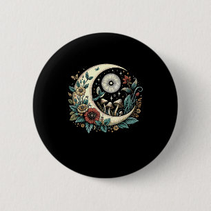 Esthetische Goblincore Cottagecore Paddenstoel Min Ronde Button 5,7 Cm
