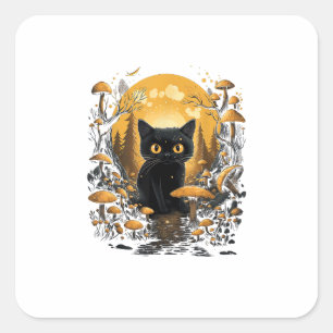 Esthetische Goblincore En Cottagecore Onder Padden Vierkante Sticker