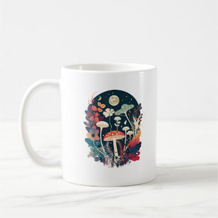 Esthetische Goblincore- en Cottagecore-paddenstoel Koffiemok