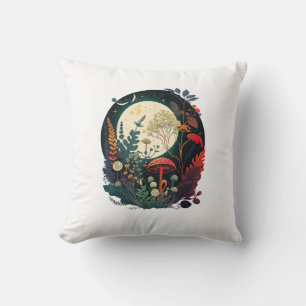 Esthetische Goblincore En Cottagecore Paddenstoel  Kussen