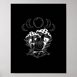 Esthetische Goblincore En Cottagecore Paddenstoel Poster