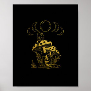 Esthetische Goblincore En Cottagecore Paddenstoel Poster