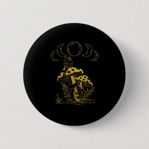 Esthetische Goblincore En Cottagecore Paddenstoel Ronde Button 5,7 Cm