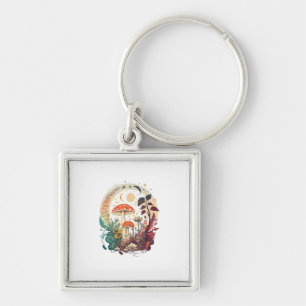 Esthetische Goblincore En Cottagecore Paddenstoel  Sleutelhanger